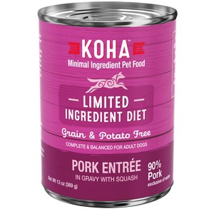 Koha Limited Ingredient Diet Pork Entree In Gravy With Squash Grain Free Wet Dog Food
