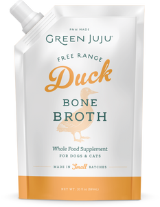 Green Juju Duck Bone Broth Frozen Food Topper For Dogs & Cats