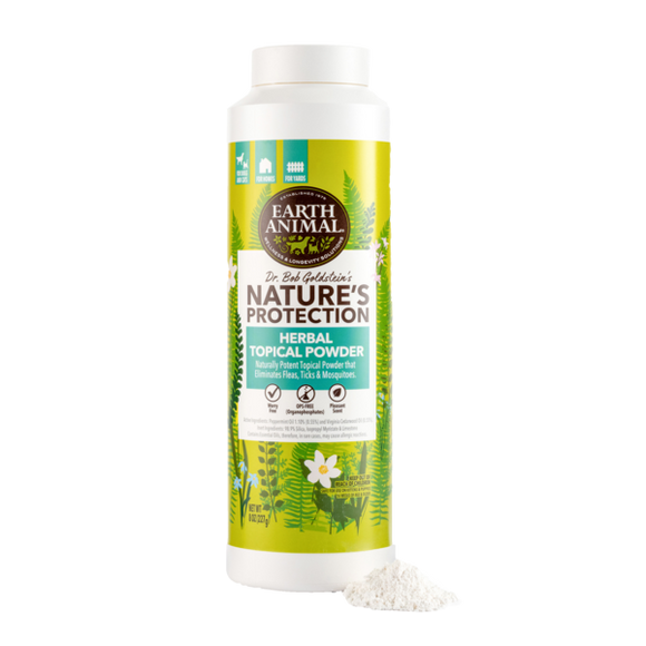 Earth Animal Nature's Protection Herbal Topical Powder Dog & Cat
