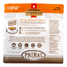 Primal Cupboard Cuts Beef Recipe Freeze Dried Dog Food Topper