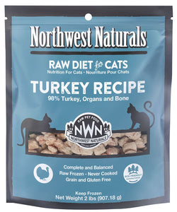 Northwest Naturals Turkey Grain Free Nibbles Frozen Raw Food For Cats