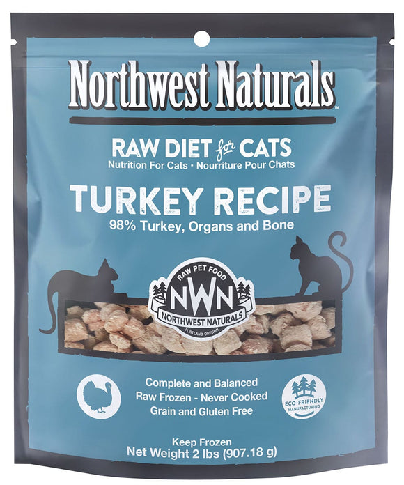 Northwest Naturals Turkey Grain Free Nibbles Frozen Raw Food For Cats