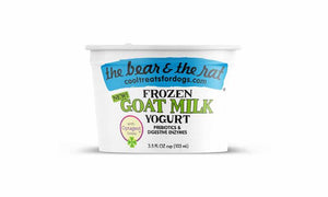 The Bear & The Rat Frozen Yogurt Goat Milk Grain Free Dog Treat