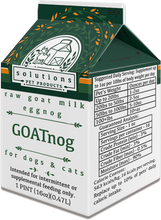 Solutions Pet Products GOATnog Raw Frozen Goat Milk Eggnog For Dogs And Cats