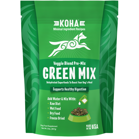 Koha Minimal Ingredient Veggie Green Mix Grain Free Dehydrated Dog Food