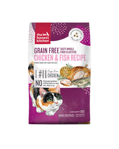 Honest Kitchen Clusters Chicken & Whitefish Grain Free Cat Dry Food