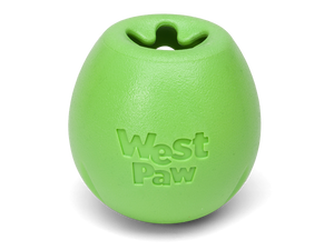 West Paw Rumbl Treat Dispensing Jungle Green Dog Chew Toy