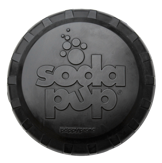 Sodapup Magnum Bottle Top Flyer Toy Ultra Durable Rubber Retrieving Frisbee For Dogs