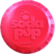 Sodapup Puppy Bottle Top Flyer Toy Durable Rubber Retrieving Frisbee For Puppies