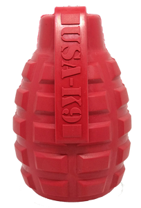 Sodapup Usa K9 Grenade Toy Durable Rubber Chew & Treat Dispenser For Dog