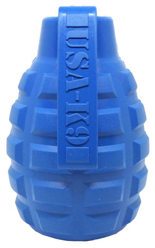 Sodapup Usa K9 Grenade Reward Toy Durable Rubber Chew & Treat Dispenser For Dog