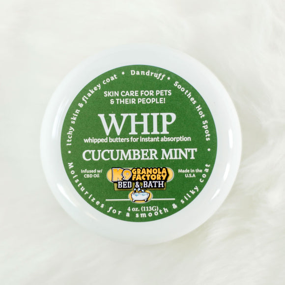 K9 Granola Cucumber Mint Dog Bath Whip
