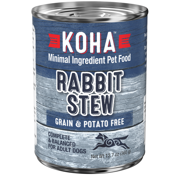 Koha Minimal Ingredient Rabbit Stew Grain Free Grain Free Wet Dog Food