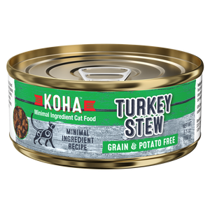 Koha Minimal Ingredient Turkey Stew Grain Free Wet Cat Food