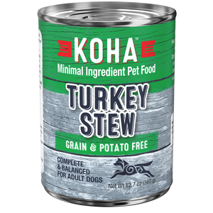Koha Minimal Ingredient Turkey Stew Grain Free Wet Dog Food