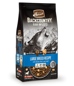 Merrick Backcountry Large Breed Chicken, Duck And Lamb Grain Free Raw Infused  Dog Food