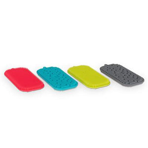 Messy Mutts Dual Side Scrubber Silicone Bowl