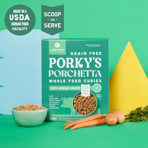A Pup Above Cubies Porky's Porchetta Grain Free Dehydrated Dog Food