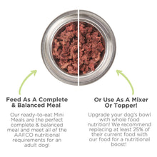 Side By Side Neutral Beef Recipe Freeze-Dried Mini Meals & Mixers For Dog