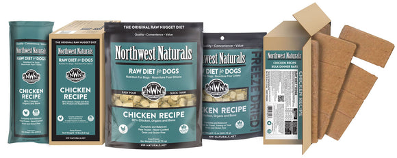 Northwest Naturals Chicken Grain Free Nuggets Frozen Raw Food For Dogs