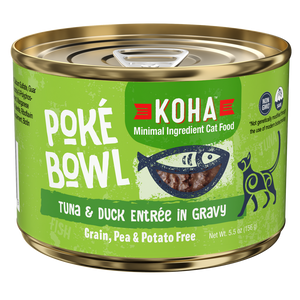 Koha Poke Bowl Tuna & Duck Entree In Gravy Grain Free Wet Cat Food