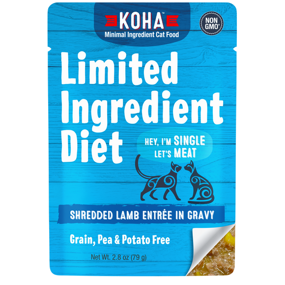 Koha Limited Ingredient Lamb Shredded Entree In Gravy Grain Free Wet Cat Food