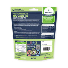 Side By Side Neutral Beef recipe Freeze-Dried Nuggets For Dog