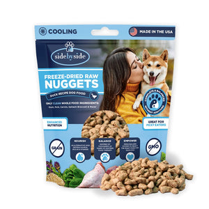 Side By Side Cooling Duck Recipe Freeze-Dried Nuggets For Dog