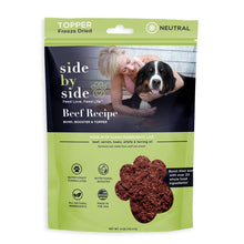 Side By Side Neutral Beef Recipe Freeze-Dried Topper For Dog