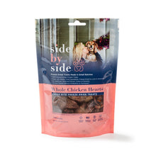 Side By Side Warming Whole Chicken Hearts Freeze-Dried Treats For Dog