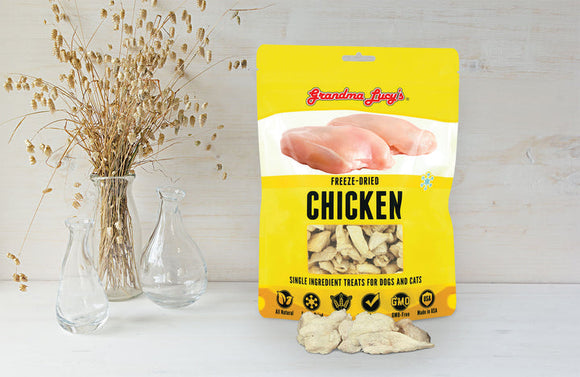 Grandma Lucy's Single Chicken Recipe Freeze Dried Dog & Cat Treats