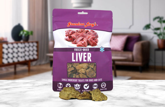 Grandma Lucy's Single Liver Recipe Freeze Dried Dog & Cat Treats