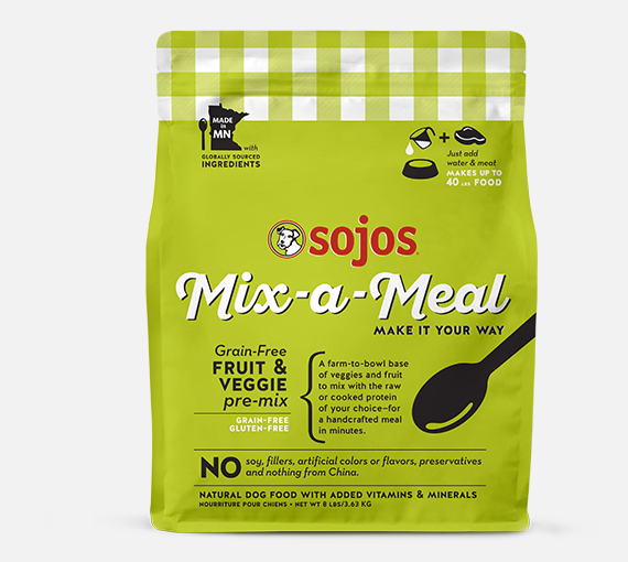 Sojos Mix a Meal Fruit And Veggie Pre Mix Adult Grain Free Freeze Dried Raw Dog Food