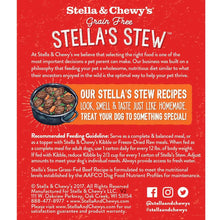 Stella & Chewy's Stella's Stew Grass Fed Beef Recipe Grain Free Wet Dog Food
