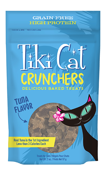 Tiki Cat Crunchers  Tuna Flavor With Pumpkin Grain Free Cat Treats