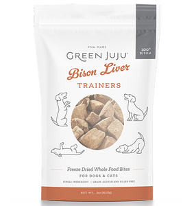 Green Juju Bison Liver Freeze Dried Treats For Dogs & Cats