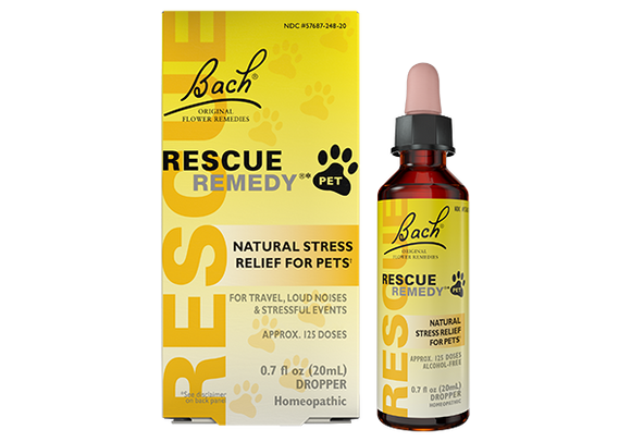 Bach Flower Rescue Remedy Natural Stress Relief for Pets