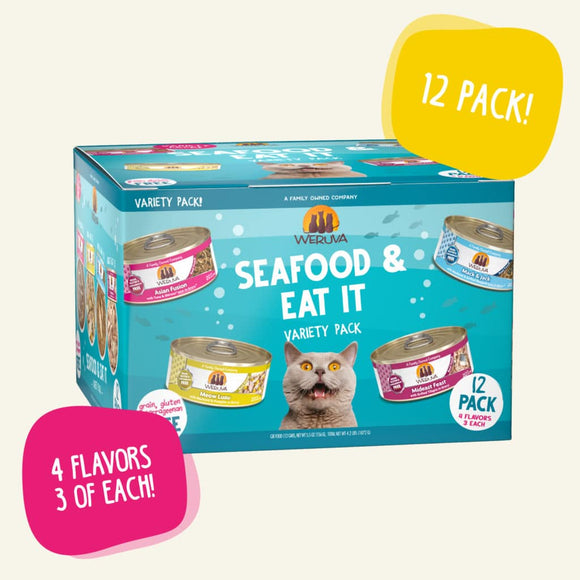 Weruva SeaFood & Eat It All Life Stage Variety Pack Wet Cat Food