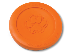 West Paw Zisc Flying Disc Tangerine Dog Toy