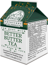 Solutions Pet Products Better Butter Tea Raw Frozen Goat Milk For Dogs And Cats