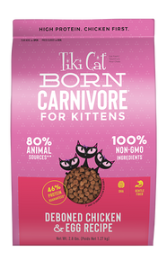 Tiki Cat Born Carnivore Kitten Deboned Chicken & Egg Recipe Dry Cat Food