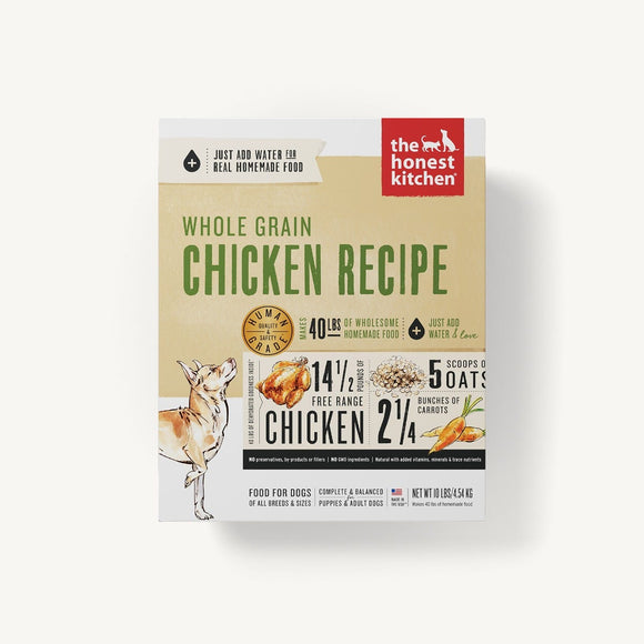 The Honest Kitchen Whole Grain Chicken Recipe Grain Inclusive Dehydrated Dry  Dog Food