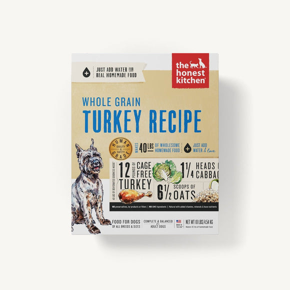 The Honest Kitchen Whole Grain Adult Turkey Recipe  Dehydrated Dry  Dog Food