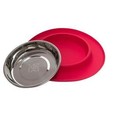 Messy Mutts Single Silicone Feeder With Stainless Saucer Shaped Bowl