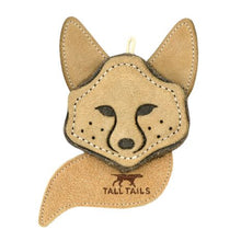 Tall Tails Natural Leather Scrappy Fox Dog Toy