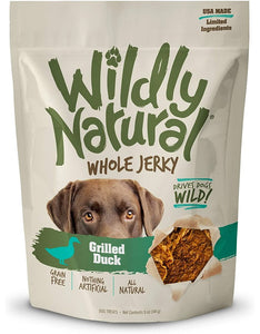 Fruitables Wildly Natural Whole Jerky Grilled Duck Grain Free Dog Treats