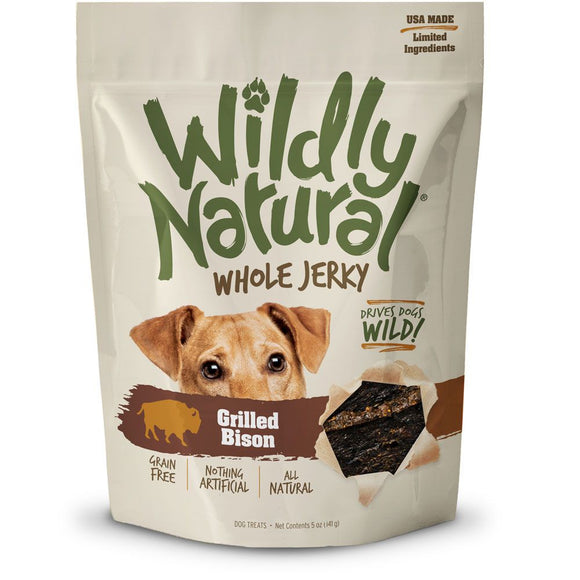 Fruitables Wildly Natural Whole Jerky Grilled Bison Grain Free Dog Treats