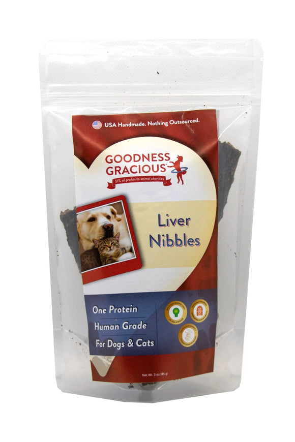 Goodness Gracious Liver Nibbles Dog and Cat Treats