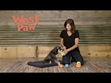 West Paw Toppl Treat Dispensing Aqua Blue Dog Chew Toy
