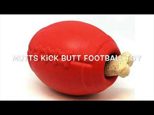 Sodapup Mutts Kick Butt Football Toy Durable Rubber Chew & Treat Dispenser For Dog